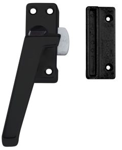 AXA Raamsluiting Met Nok en Drukknop Links zwart