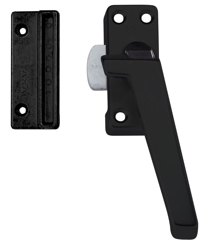 AXA Raamsluiting Met Nok en Drukknop Rechts zwart