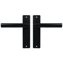 Ami Kortschild Blind Met Deurklink L-model type 374 Aluminium zwart