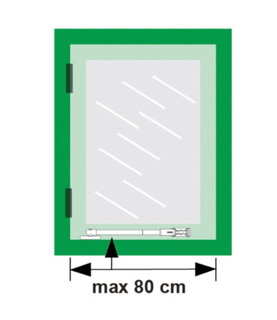 Telescopische Raamuitzetter 35EX AXA rvs - Afbeelding 3