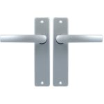 Ami Kortschild Blind Met Deurklink Blok Aluminium F1