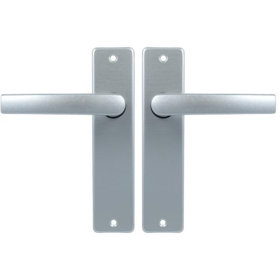 Ami Kortschild Blind Met Deurklink Blok Aluminium F1