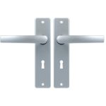 Ami Kortschild SL56 Met Deurklink Blok Aluminium F1