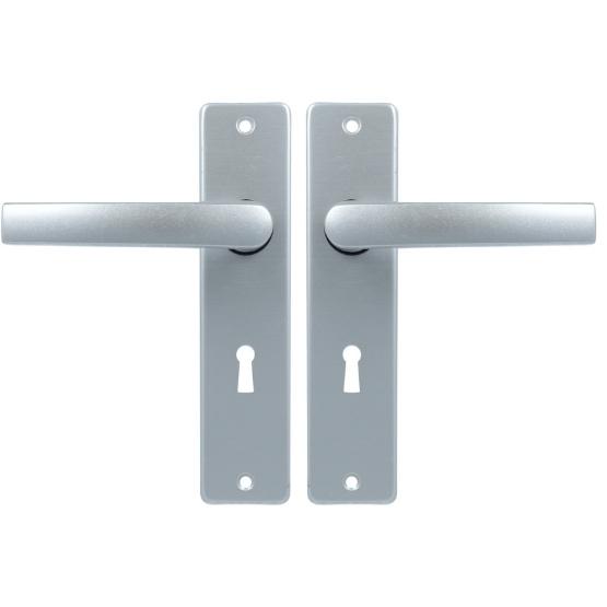 Ami Kortschild SL56 Met Deurklink Blok Aluminium F1