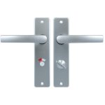 Ami Kortschild WC63/8 Met Deurklink Blok Aluminium F1