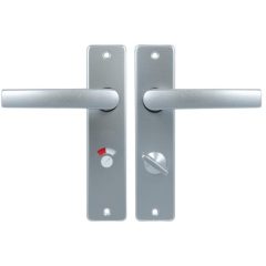 Ami Kortschild WC63/8 Met Deurklink Blok Aluminium F1