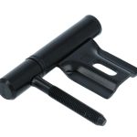 Inboorpaumelle voor houten deuren en metalen montagekozijnen staal zwart