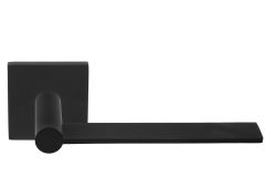 Enkele deurklink rechts EDGY EGQ50 op rozet mat zwart