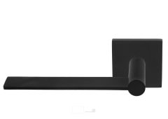 Enkele deurklink links EDGY EGQ50 op rozet mat zwart