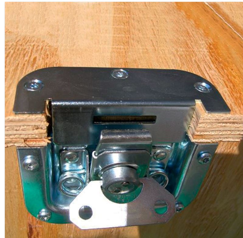 Vlinderslot inbouw staal verzinkt - Afbeelding 3