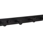 Garderoberek 4 haken zwart 265 mm