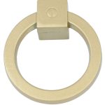 Ringgreep vast 60 mm mat messing