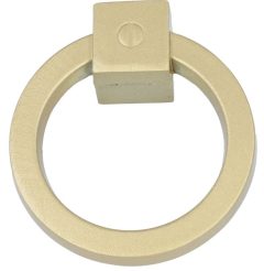 Ringgreep vast 60 mm mat messing