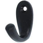 Kapstokhaakje ijzer zwart 42 mm