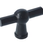 Kraanknopje IJzer zwart 67 mm