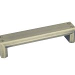 Greep recht 141 x 30 x 128 mm brons antiek