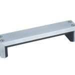 Greep recht 141 x 30 x 128 mm zilvergrijs schaduw