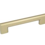 Greep recht 157 x 30 x 128 mm mat messing
