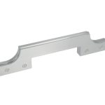 Greep smal 176 x 38 x 128 mm mat nikkel