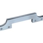 Greep smal 176 x 38 x 128 mm zilvergrijs schaduw