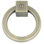 Ringgreep vast 60 mm brons antiek