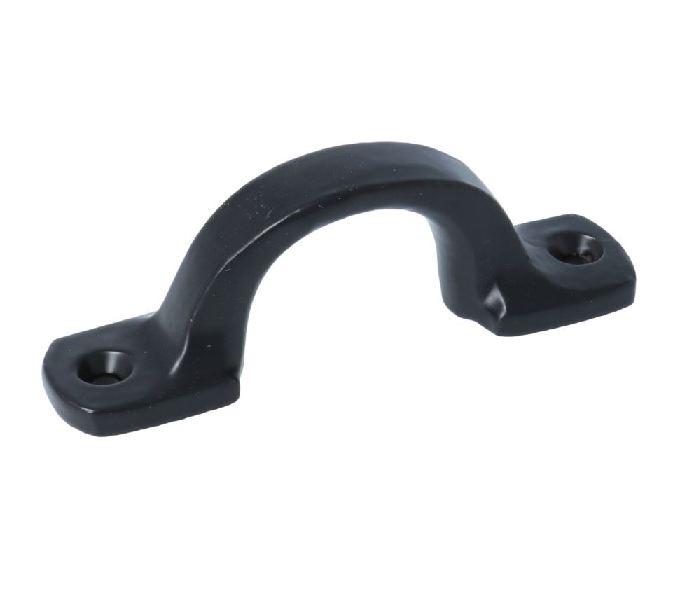 Booggreepje 80 mm IJzer zwart