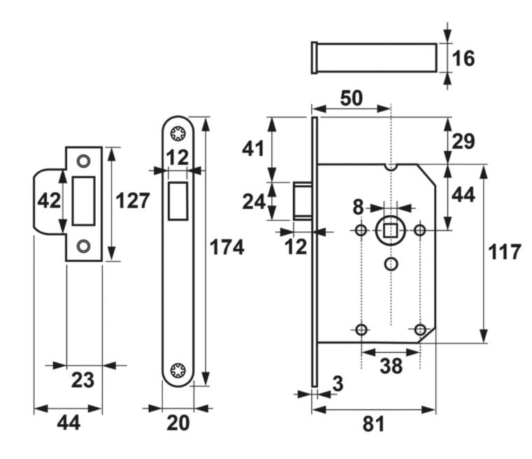 AXA Loopslot met zwarte Voorplaat - Afbeelding 2