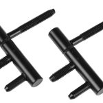 Starx inboorpaumelle voor stalen kozijnen vernikkeld 70 x 12 mm zwart