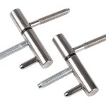 Starx inboorpaumelle voor houten kozijnen vernikkeld 75 x 14 mm