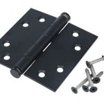 Kogellagerscharnier 8989 mm rechte hoek mat zwart