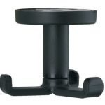 Kapstokhaak Draaibaar Onderbouw Kunststof zwart