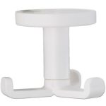 Kapstokhaak Draaibaar Onderbouw Kunststof Wit