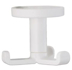 Kapstokhaak Draaibaar Onderbouw Kunststof Wit