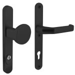 Intersteel Veiligheid Smalschilden PC92 geveerd greep/kruk met kerntrek beveiliging SKG3 Aluminium zwart