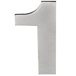 BASICS Huisnummer LBHN100-1 PVD mat rvs