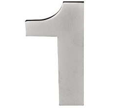 BASICS Huisnummer LBHN100-1 PVD mat rvs