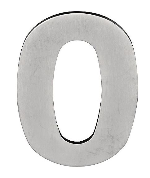 BASICS Huisnummer LBHN100-0 PVD mat rvs