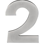 BASICS Huisnummer LBHN100-2 PVD mat rvs