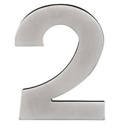 BASICS Huisnummer LBHN100-2 PVD mat rvs
