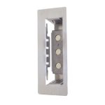 Mauer Sluitplaat 145 loop/BAD met magneet Ls/Rs t.b.v stalen kozijn