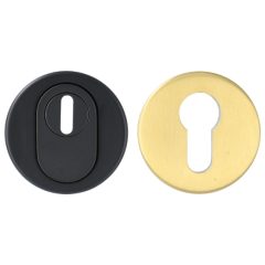 Veiligheid-Rozet Met Kerntrekbeveiliging Buiten zwart/Binnen Goud