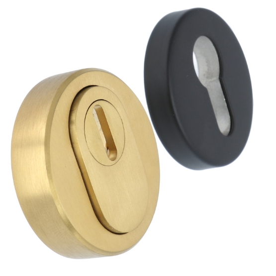 Veiligheid-Rozet Met Kerntrekbeveiliging Buiten Goud/Binnen zwart - Afbeelding 2