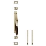 Intersteel Set pomp-espagnolet Ton 400 inclusief stangenset 2x 1250mm nikkel mat/ebbenhout