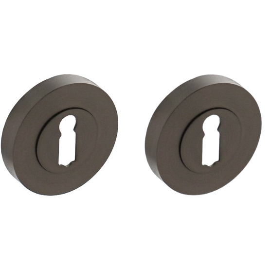 Intersteel sleutelrozetten verdekt ø52x10mm met nokken antraciet grijs