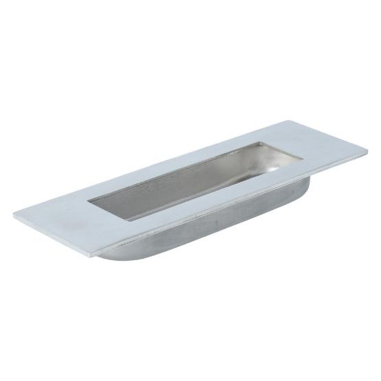 Schuifdeurkom Rechthoek 120x40mm rvs - Afbeelding 2