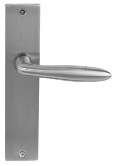 Deurklink Sigaar model Massief rvs Op langschild Blind