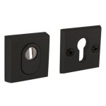 Intersteel SKG3 Veiligheid-rozet vierkant met kerntrek beveiliging aluminium zwart