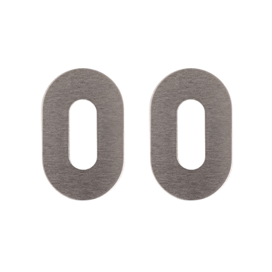 Nuda sleutelplaatjes 26×42 mm mat chroom