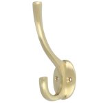 Hoed en jashaak 109 mm messing mat Goud