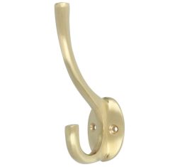 Hoed en jashaak 109 mm messing mat Goud